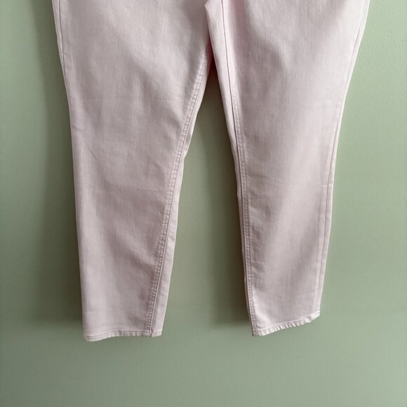 Talbots Petites Women 12P Light Pink Denim Flawless Five-Pocket Slim Ankle Jeans - Picture 3 of 10